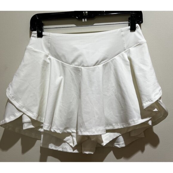 Glowmode Skirt Skort With Built-In Shorts ~ Casual, Athletic ~ Size M ~ Ivory - Picture 2 of 4